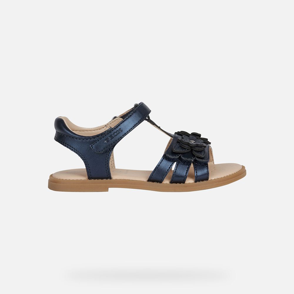 Sandalias Geox Menina Azul Marinho - Karly - ISPVX3904